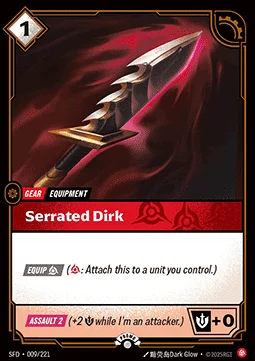 Serrated Dirk - SFD-009-p - Promotional Cards - Riftbound card